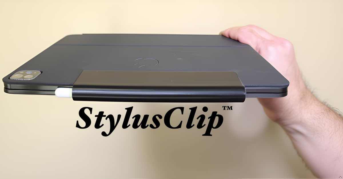 StylusClip for Apple Pencil Pro on IPAD Pro M4 with Apple Keyboard (GTIN 628942640483)