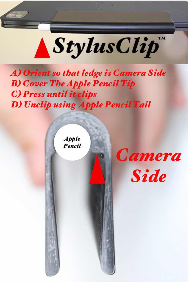 StylusClip for Apple Pencil Pro on IPAD Pro M4 with Apple Keyboard (GTIN 628942640483)